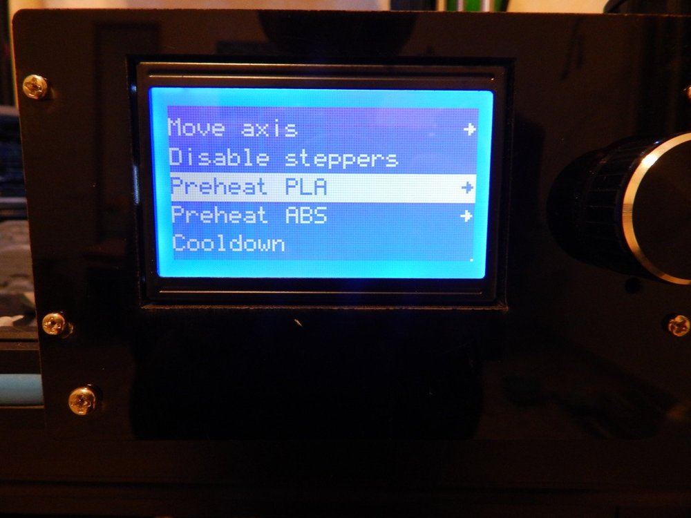 3D Printer Control Screen