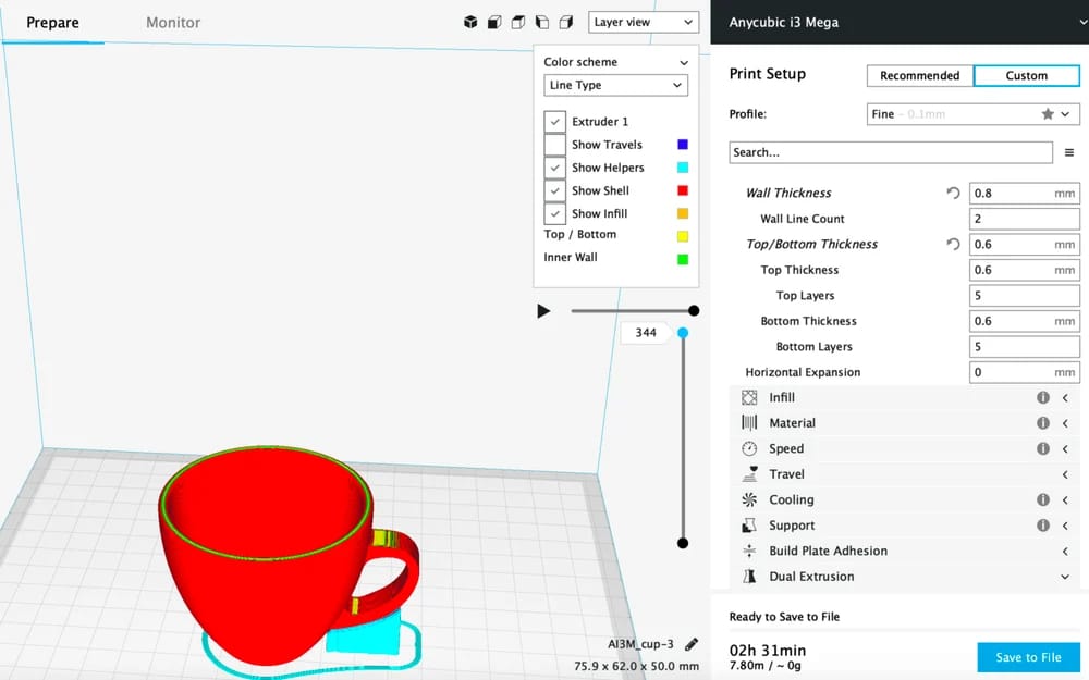cura settings and espressocupstl raisnpickcom 190225 download howto3Dprint.net Discover The World of 3D Print