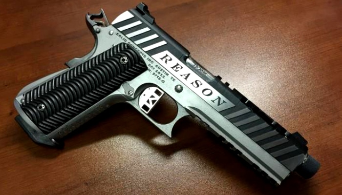 The first 3D printed metal gun by Solid Concepts.