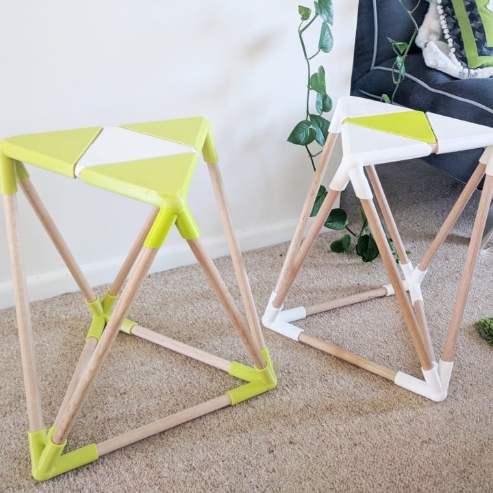 10 Interesting Home Decor Ideas For 3D Printing You'll Love: Stool - 3D Printable Life Size Furniture