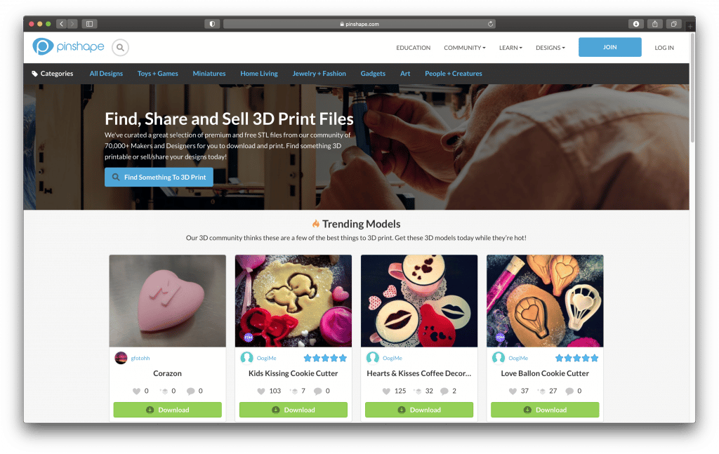 Top Websites with the Best 3D Printing STL Files Free Pinshape