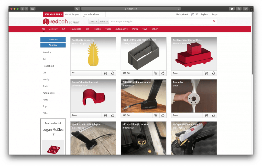 Top Websites with the Best 3D Printing STL Files Free - Redpah