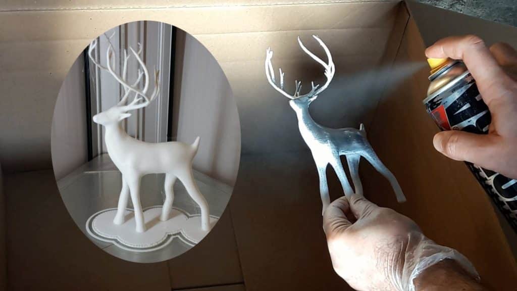 how to paint 3d printed object with spray paint