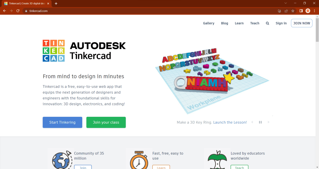 Best Free 3D Printer Modeling Software Tinkercad