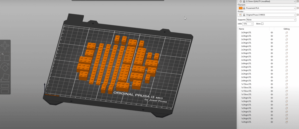Lego Parts on Prusa Slicer howto3Dprint.net Discover The World of 3D Print