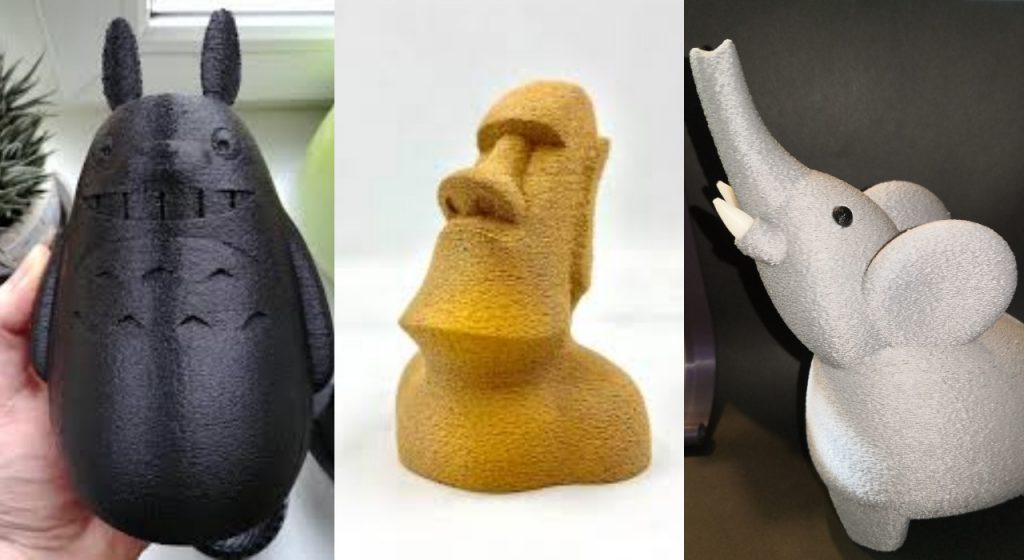 cura fuzzy skin 3d printed objects