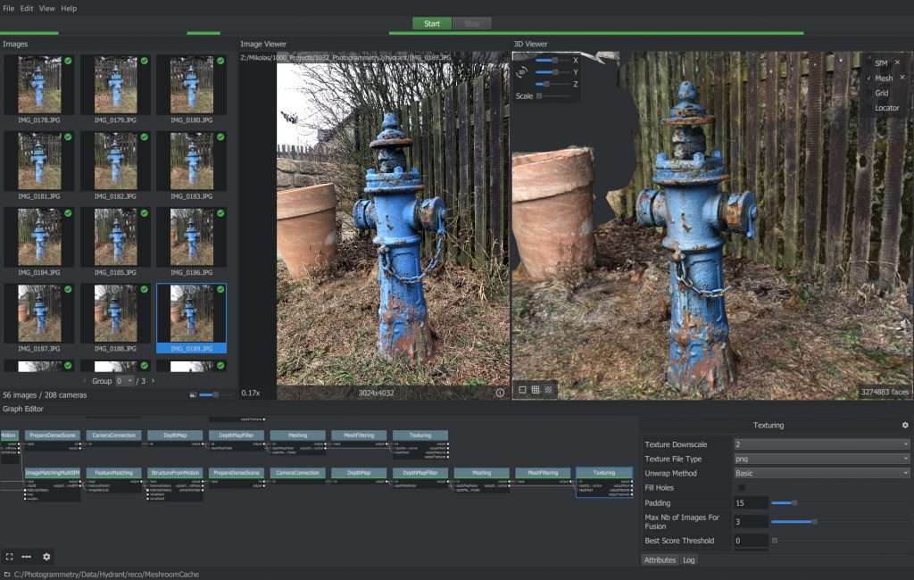 A free and open-source photogrammetry program, Meshroom is built on the AliceVision framework.