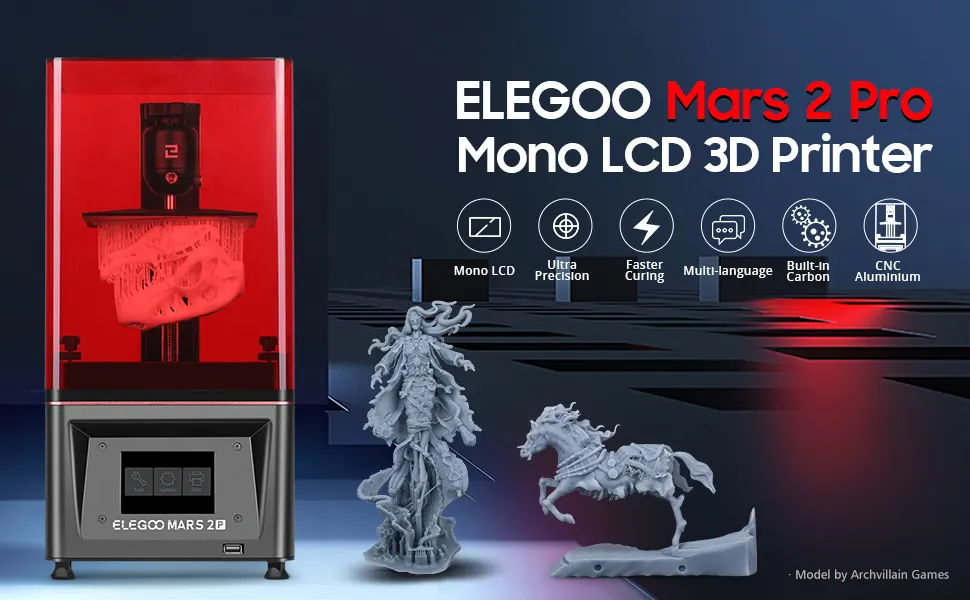 Elegoo Mars 2 Pro Mono howto3Dprint.net Discover The World of 3D Print