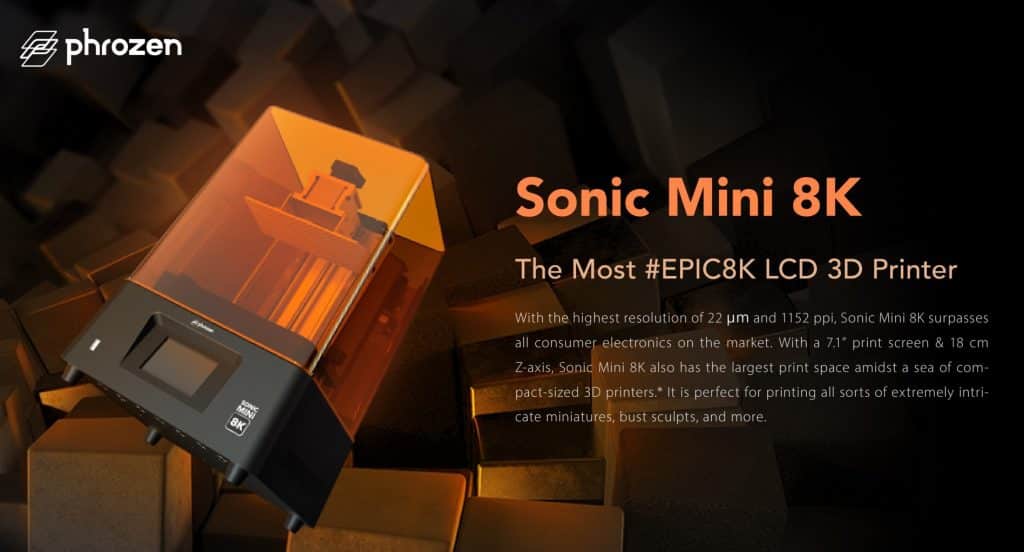 Phrozen Sonic Mini 8K - Best High-End3D printers for miniatures
