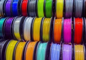 multicolored filaments plastic printing d printer closeup howto3Dprint.net Discover The World of 3D Print