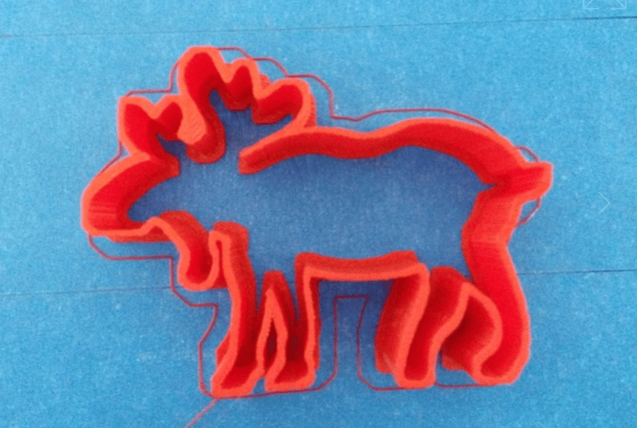 Christmas Moose Cookie Cutter howto3Dprint.net Discover The World of 3D Print