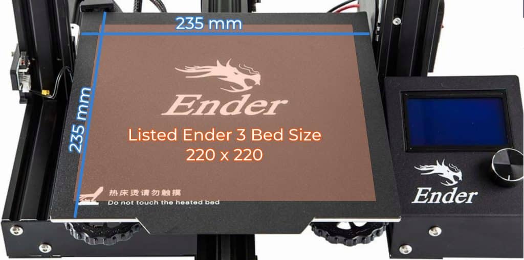 Ender 3 Bed Size